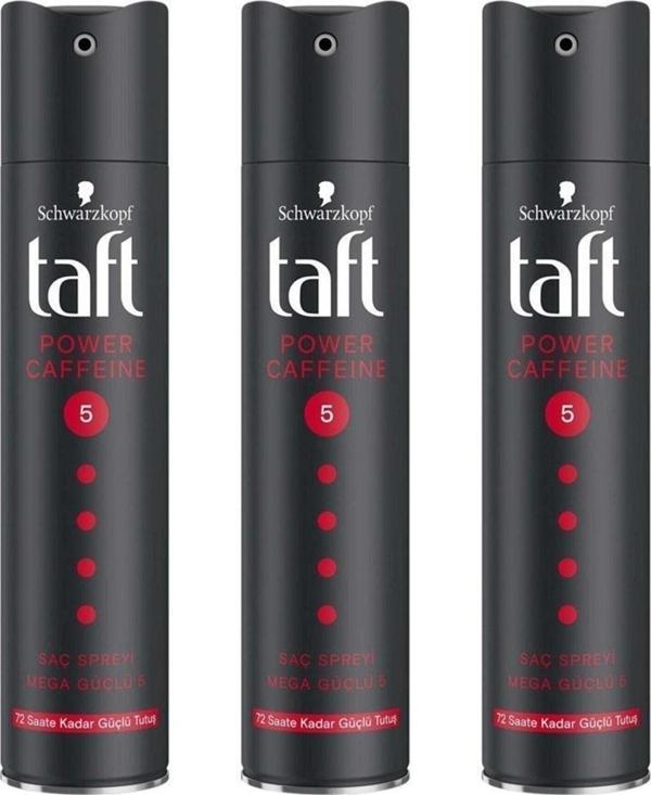 Taft Caffeine Power Sprey 250 Ml 3 Adet - Image 1