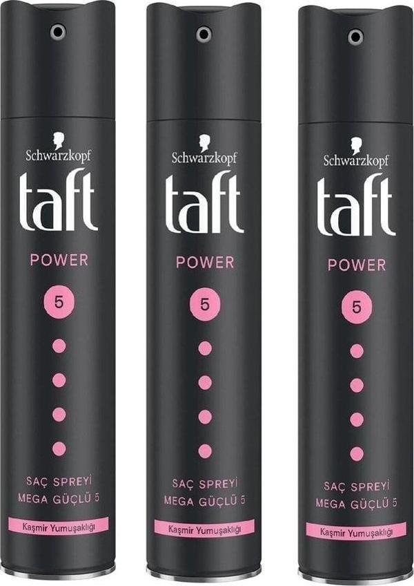 Taft Power Kaşmir Saç Spreyi 250 Ml X 3 Adet - Image 1