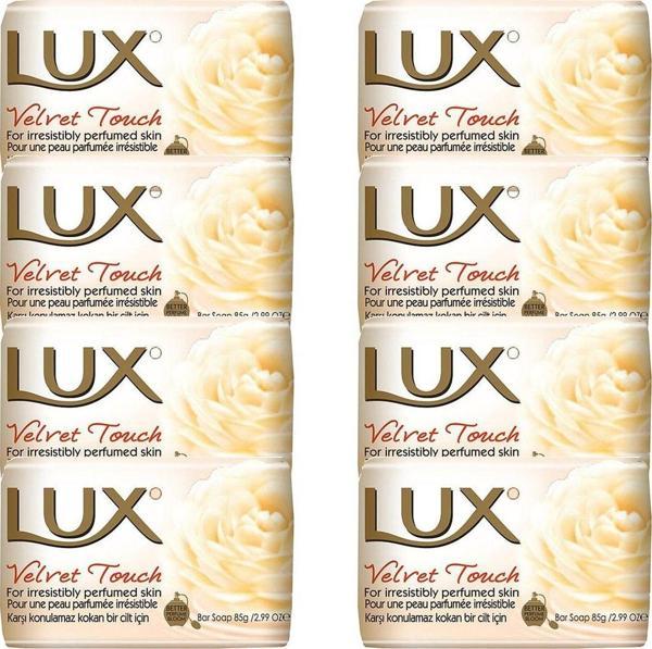 Lux 8 Ad. Lüx Sabun Sarı 80 Gr. Velvet Touch - Image 1