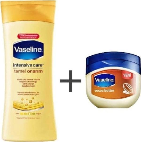 Vaseline Vücut Losyonu Temel Onarım 400 Ml Cocoa Butter Nemlendirici Jel 100 Ml - Image 1