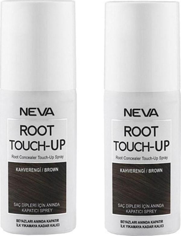Neva 2 Adet Root Touch-Up Koyu Kahverengi 75 Ml. Sprey Saç Boyası - Image 1