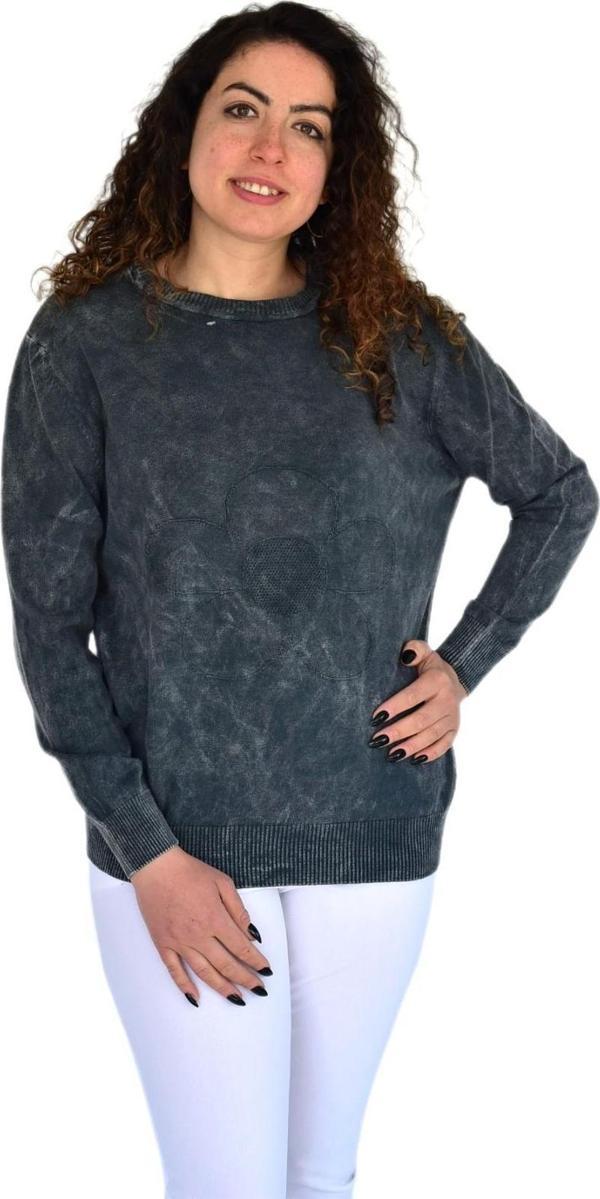 Kadın Sıfır Yaka Sweatshirt BGL-ST04212 - Image 1