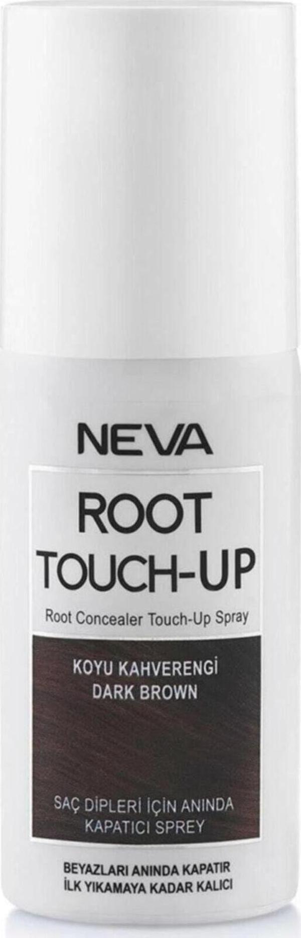 Neva Koyu Kahverengi Root Touch-Up Beyaz Kapatıcı Sprey 75 Ml - Image 1