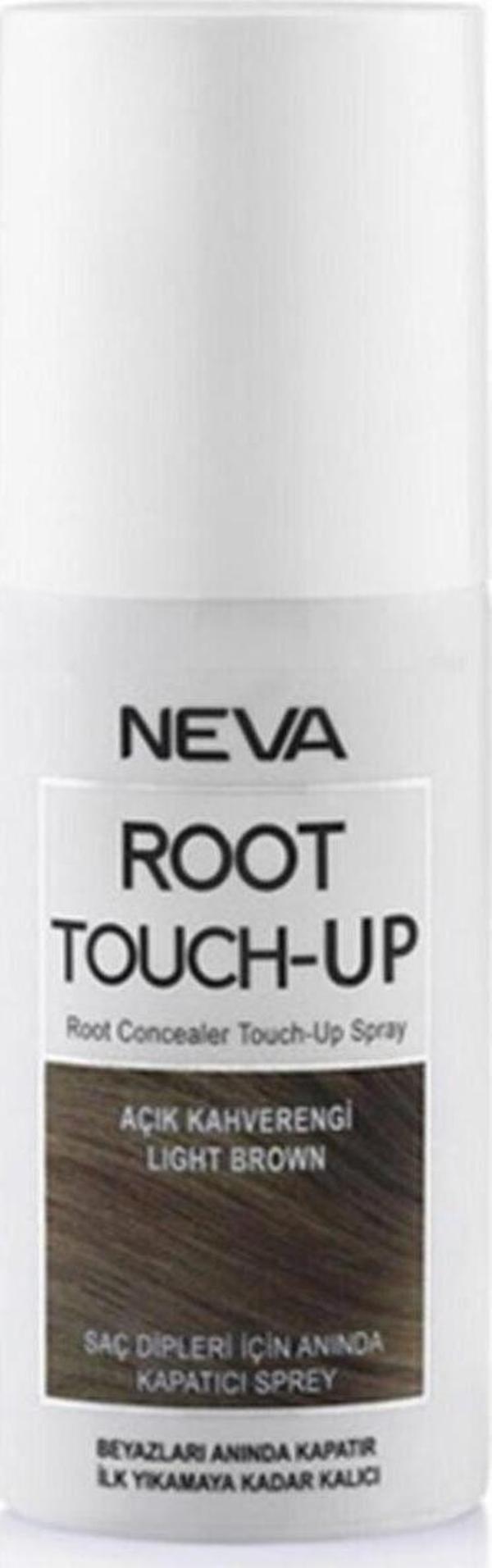 Neva Root Touch Up Beyaz Saç Dipleri Için Anında Kapatıcı Sprey Açık Kahve 75Ml - Image 1