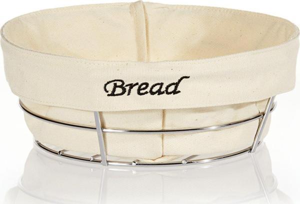 Beyaz Bezli Ekmek Sepeti Bakır 23*23 Cm - Image 1