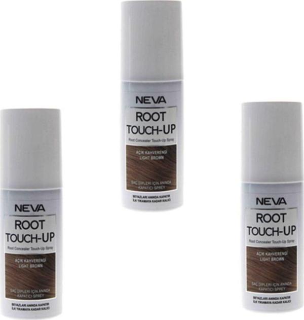 Neva Root Touch Up Sprey Açık Kahverengi 75 Ml 3 Adet - Image 1