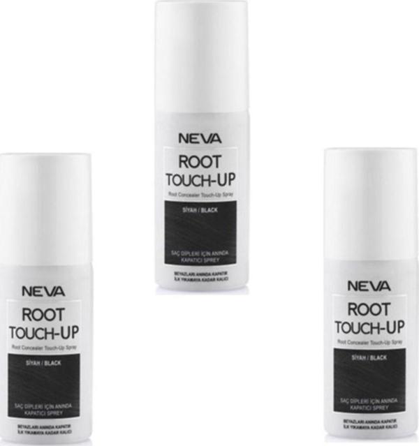 Neva Root Touch Up Sprey Siyah 75 Ml ( 3 Adet ) - Image 1