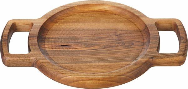 Çift Kulplu Sunum Tahtası 35x20 (Ceviz) - Image 1