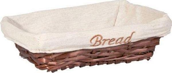 Hasır Bezli Dikdörtgen Ekmek Sepeti 22*16 Cm - Image 1
