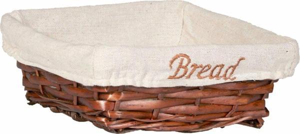 Hasır Bezli Kare Ekmek Sepeti 19*19 Cm - Image 1