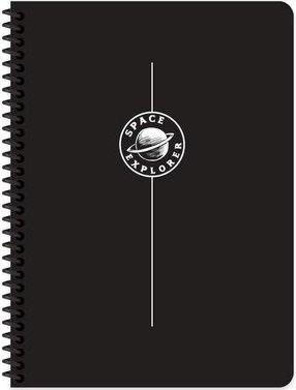 Keskin Color 16,5*22,5 80 Yaprak Çizgili PP Kapak Spiralli Uzay Defter - Image 1