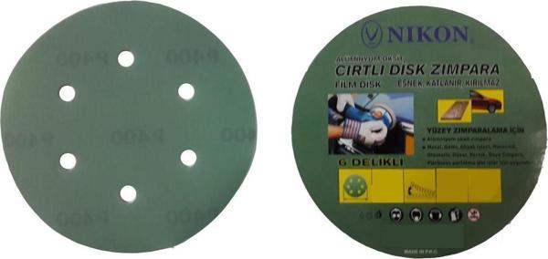Nikon 52072 Kırılmaz Yeşil Cırt Zımpara 150X600 Kum 6 Delikli - Image 1