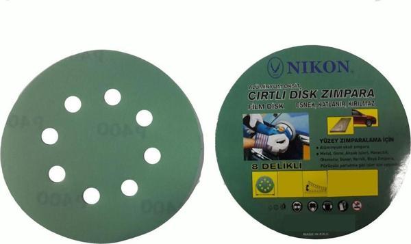 Nikon 52035 Kırılmaz Yeşil Cırt Zımpara 125X60 Kum 8 Delikli - Image 1