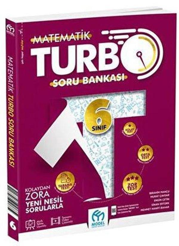 6. Sınıf Turbo Matematik Soru Bankası - Model Eğitim Yayınları - Image 1