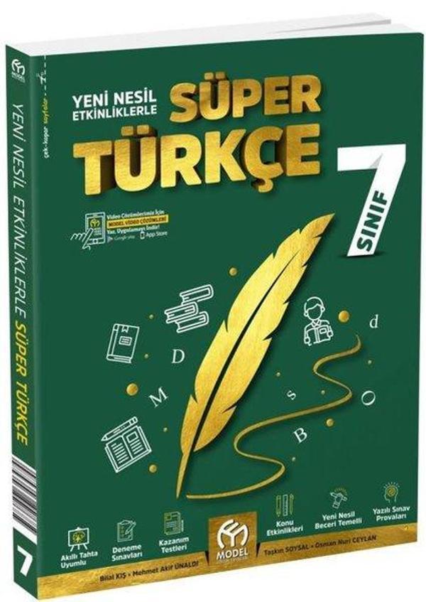 7. Sınıf Süper Türkçe Soru Bankası - Model Eğitim Yayınları - Image 1