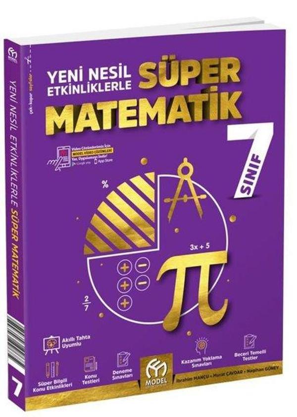 7. Sınıf Süper Matematik Soru Bankası - Model Eğitim Yayınları - Image 1