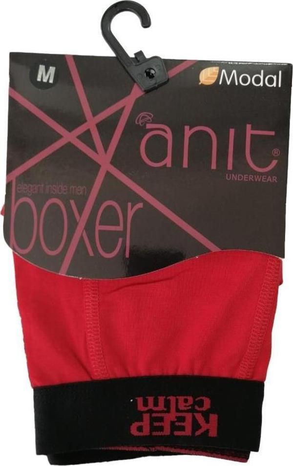 6 Adet Anıt Erkek Modal Likralı Boxer Renk Seçenekli 1266 - Image 1