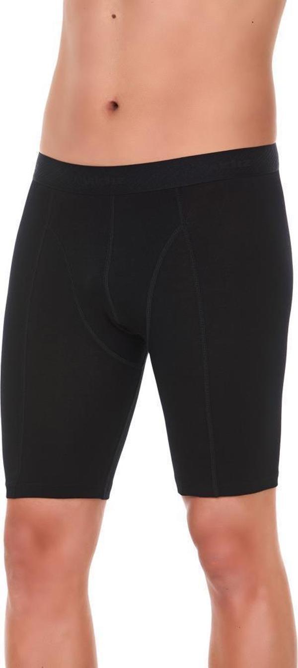 3 Adet Yıldız Erkek Modal Uzun Boxer Short Siyah 161 - Image 1