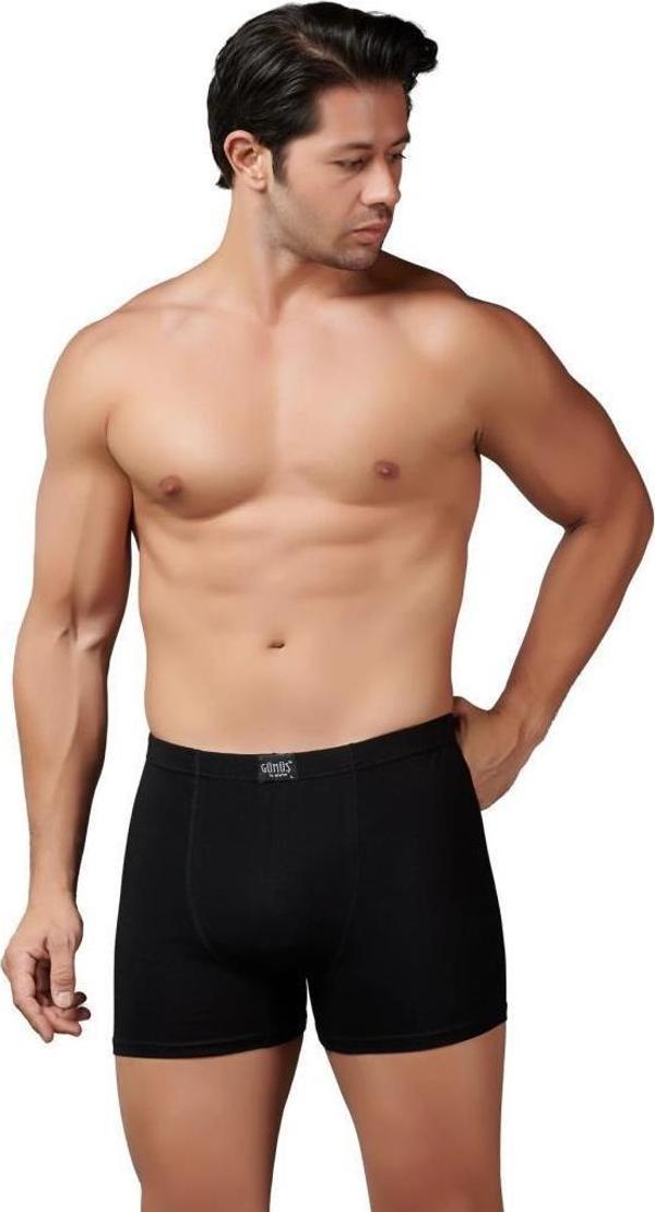 6 Adet Gümüş Erkek Modal Elastan Boxer 7009 - Image 1