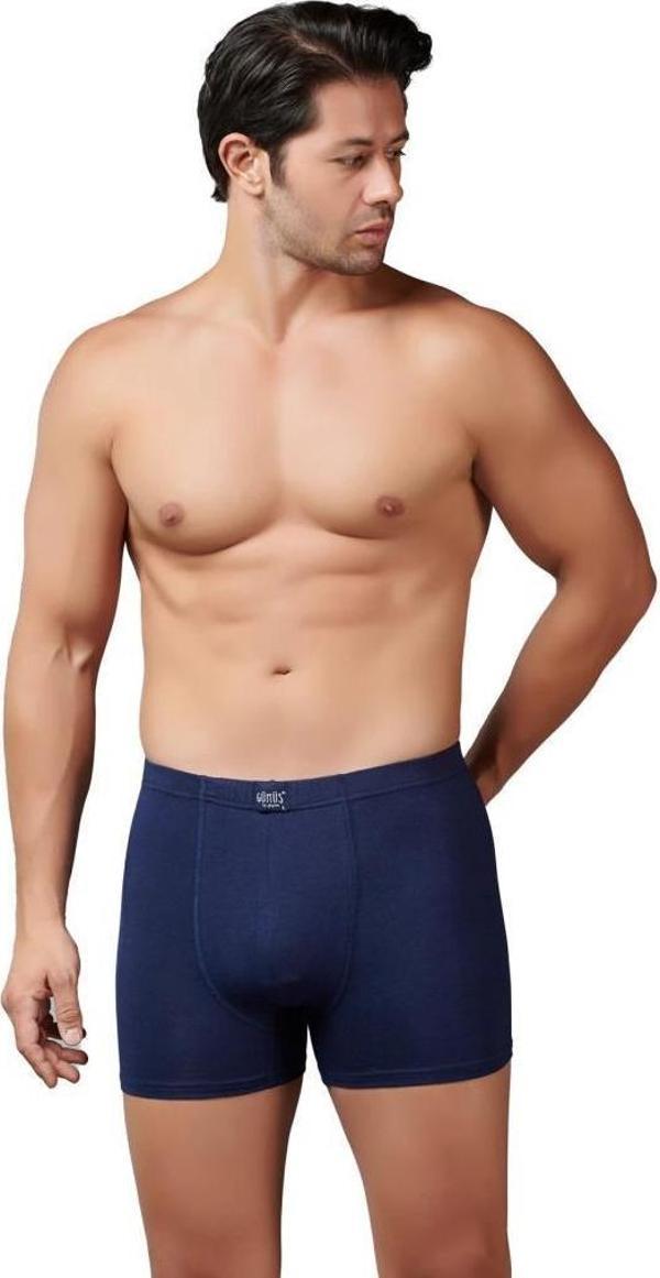 6 Adet Gümüş Erkek Modal Elastan Boxer 7009 - Image 1