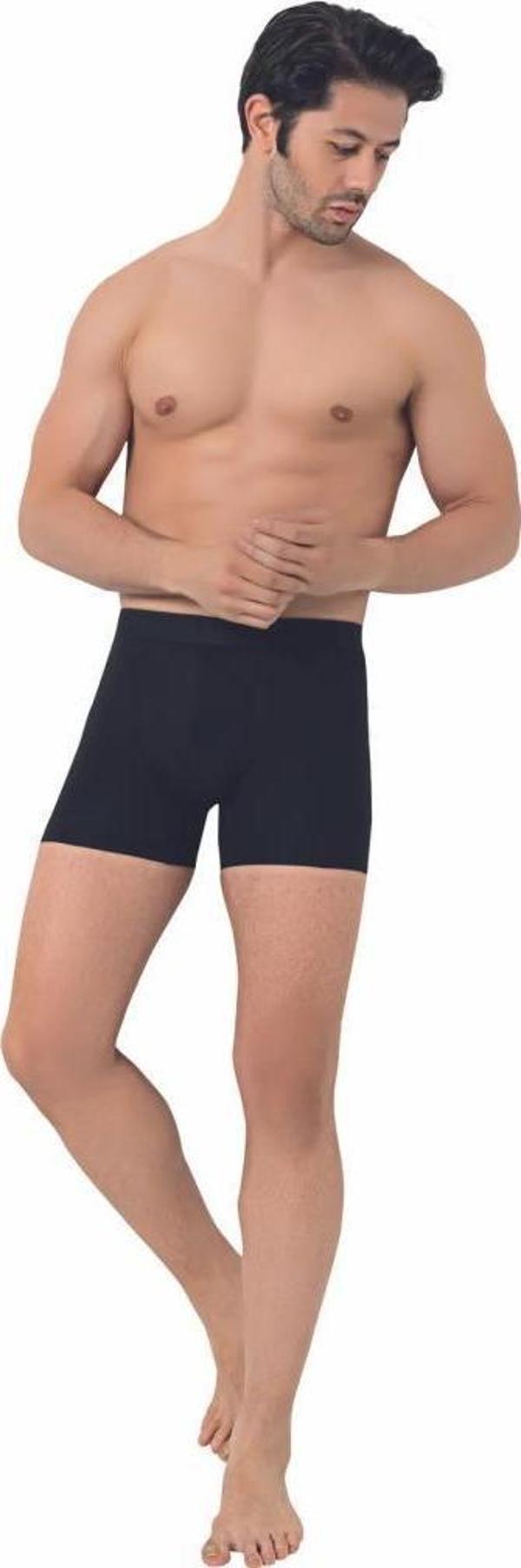 6 Adet Donex Erkek Bambu Likralı Boxer Short Renk Seçenekli 2370 - Image 1