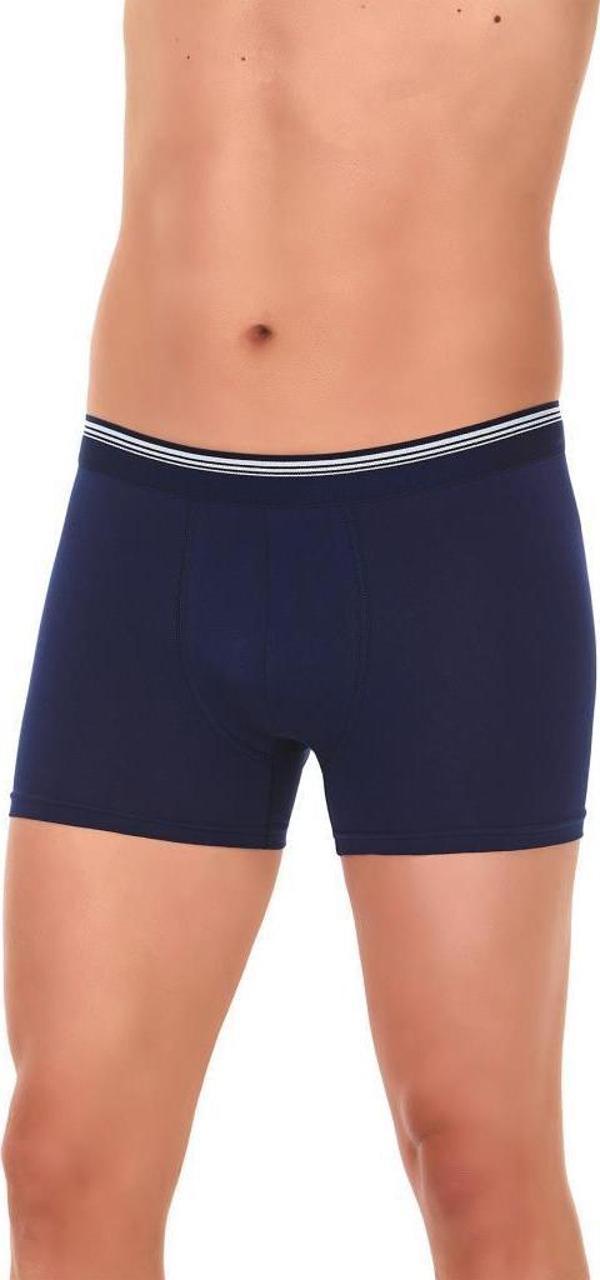 3 Adet Yıldız Erkek Likralı Formen Boxer Short Lacivert 368 - Image 1
