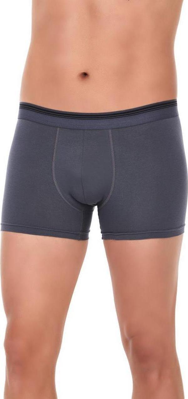 3 Adet Yıldız Erkek Likralı Formen Boxer Short Füme 369 - Image 1