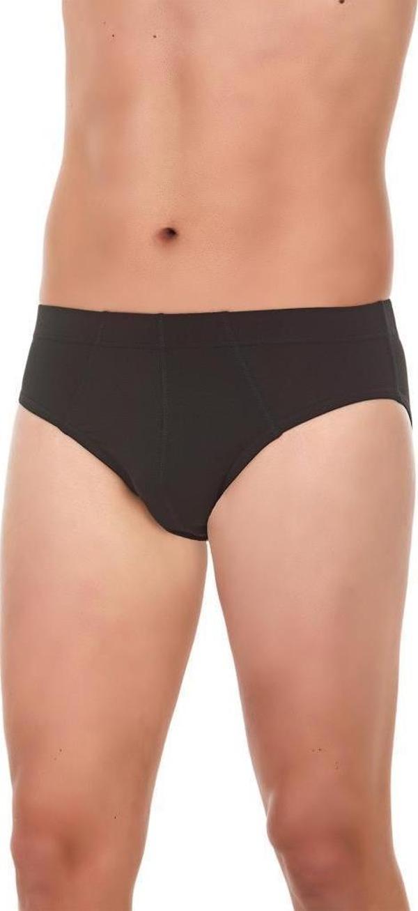 6 Adet Yıldız Erkek Bambu Slip Külot Siyah 396 - Image 1