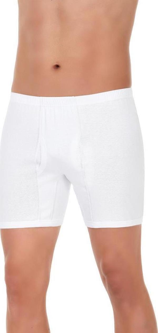 6 Adet Yıldız Erkek Ribana Arjantin Paçalı Külot Beyaz 02 - Image 1