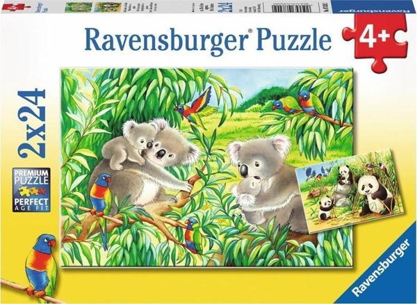Ravensburger 2X24P Puzzle Koalas Pandas -078202 - Image 1