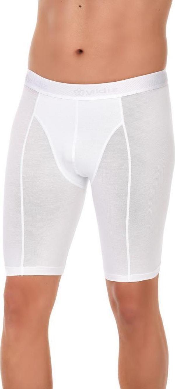 6 Adet Yıldız Erkek Modal Uzun Boxer Short Beyaz 160 - Image 1