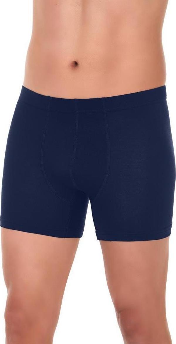 6 Adet Yıldız Erkek Bambu Boxer Short Lacivert 323 - Image 1