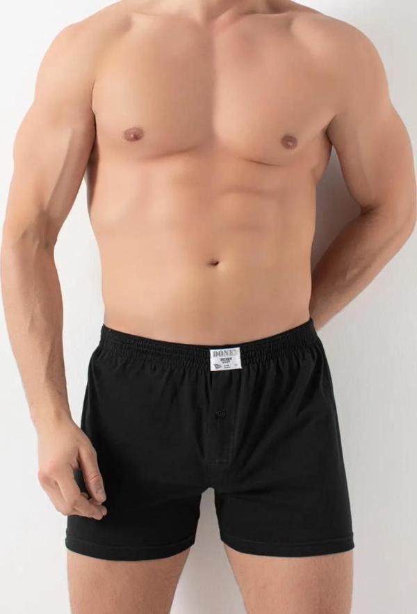 Donex Erkek Pamuklu Düz Renk Penye Boxer Renk Seçenekli 2303 - Image 1