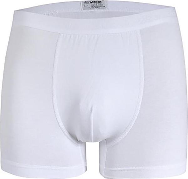 6 Adet Yıldız Erkek Modal Likralı Boxer Short Beyaz 39 - Image 1