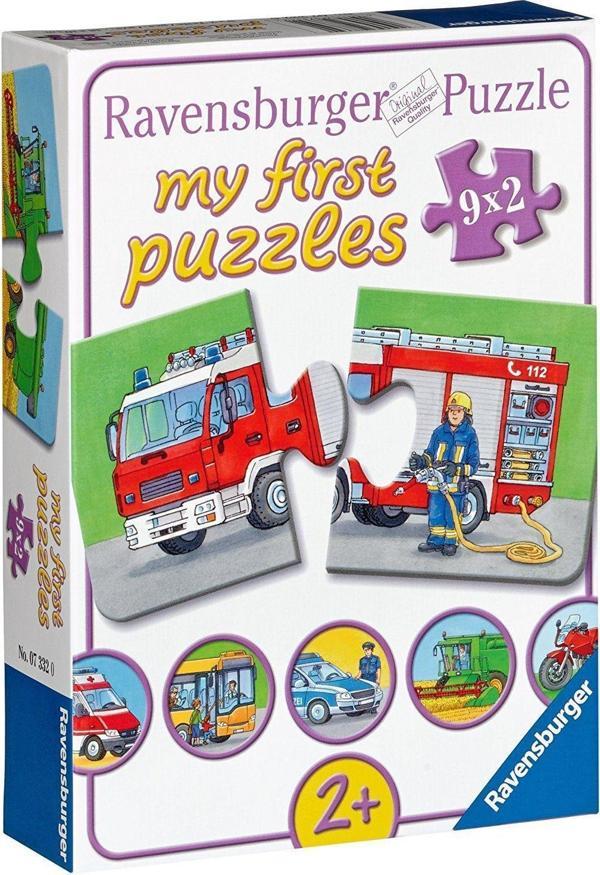 Ravensburger İlk Puzzle Araçlar 9x2 Parça PUZZLE 73320 - Image 1