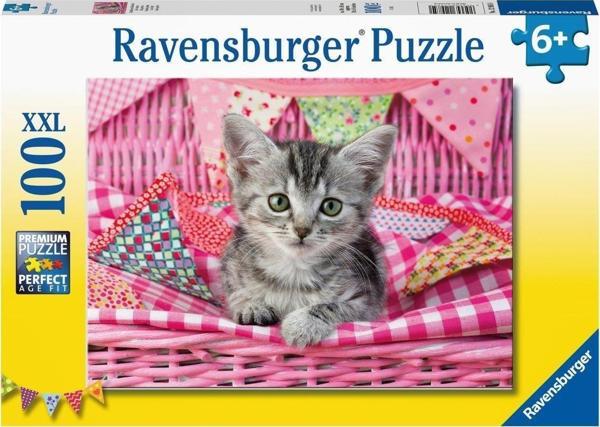 Ravensburger 100 Parça Puzzle Sevimli Kedicik 129850 - Image 1