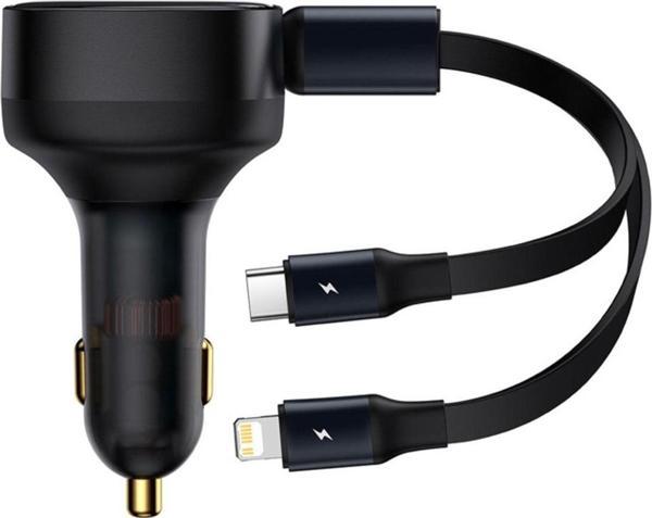 Baseus Enmt 2İn1 30W C+ Lgt Araç Şarj Cihazı (Cgtx00001) - Image 1