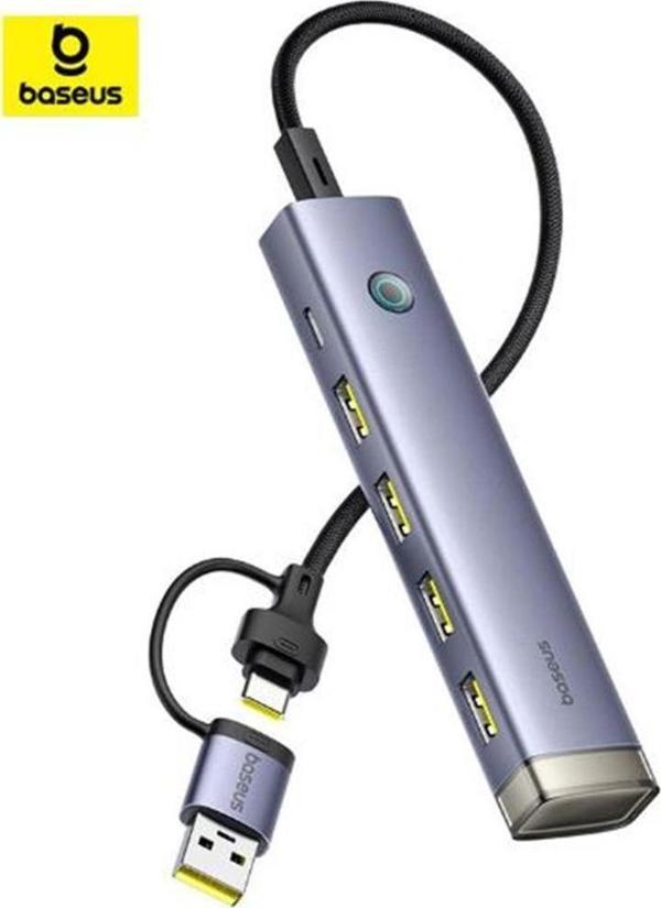 Baseus Ultrajoy 6-Port Hub Uzay Gri (B00052802811-02) - Image 1