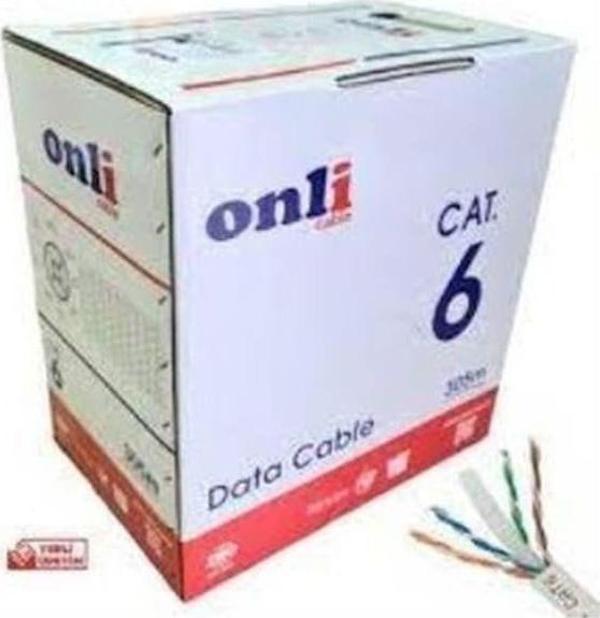 Onli U-Utp 24 Awg Cca 500 Metre Cat6 Kablo - Image 1