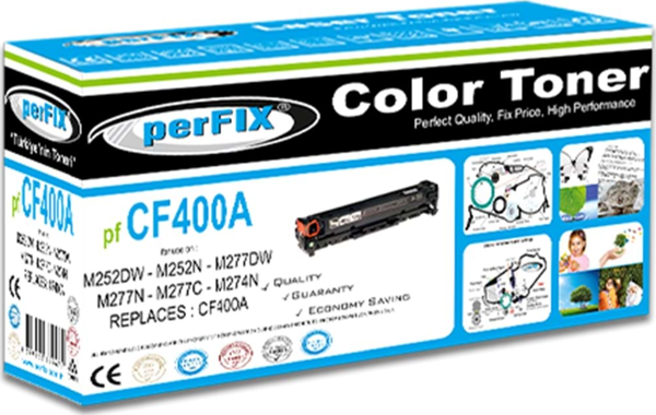 Perfix Cf400A-201A Siyah Universal Toner 1,5K - Image 1