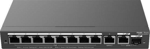 Ruijie-Reyee Rg-Es210Gs-P 8 Port Poe+ 10-100-1000 Mbps +1 Port Sfp Yönetilebilir Switch Çelik Kasa - Image 1