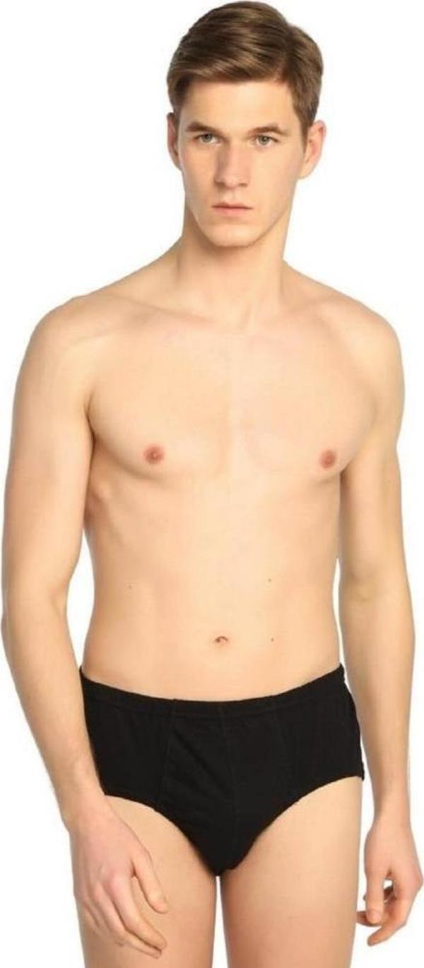 12 Adet Mevsim Erkek Büyük Beden Renkli Penye Slip Külot 34502 - Image 1