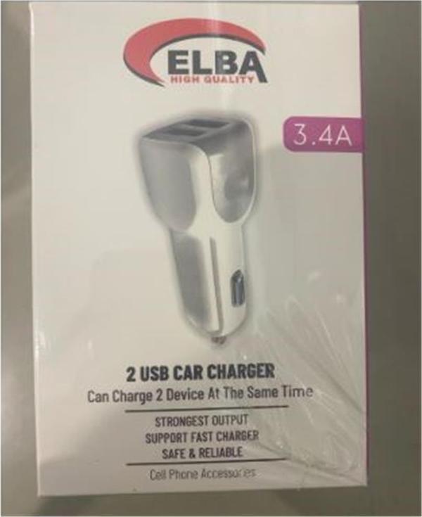 Elba Elb28-Ar3P 3.4A 2Usb Araç Şarj Başlık - Image 1