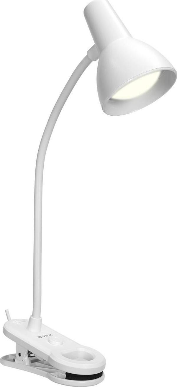 S-Link Sl-M9000 Usb Destekli Beyaz Masa Klipsli 6 Smd Ledli Okuma Lambası - Image 1
