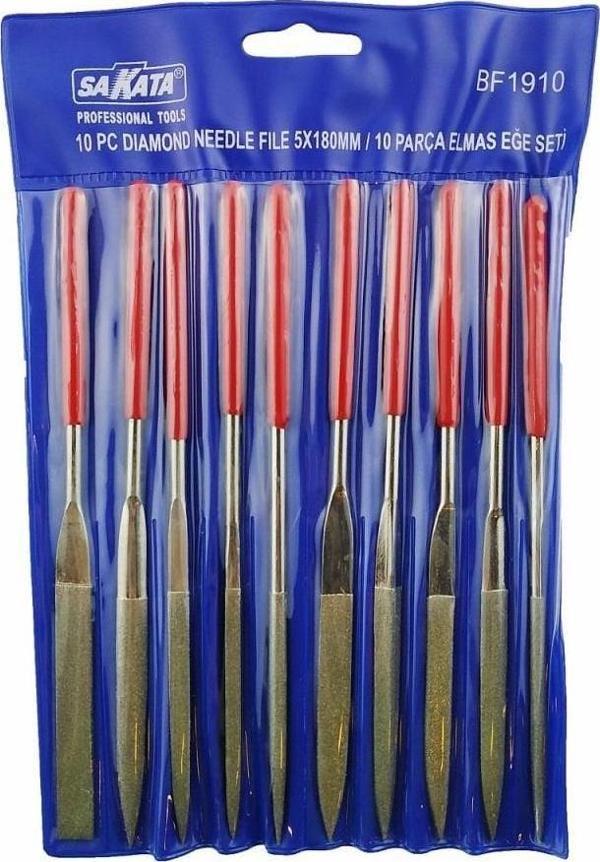 Sakata 19104 Elmas Eğe Takımı 10 Parça 4X160 mm - Image 1