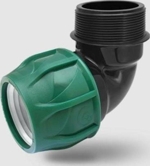 Poelsan Siyah 20X1/2 Erkek Dirsek - Image 1