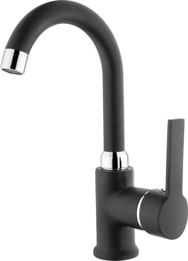 İtimat İdea Siyah 563KCB Kuğu Lavabo Bataryası - Image 1