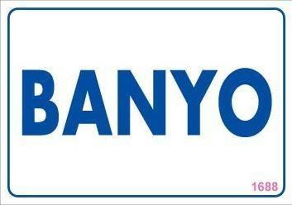 Banyo Uyarı Levhası 17,5x25 KOD:1688 - Image 1