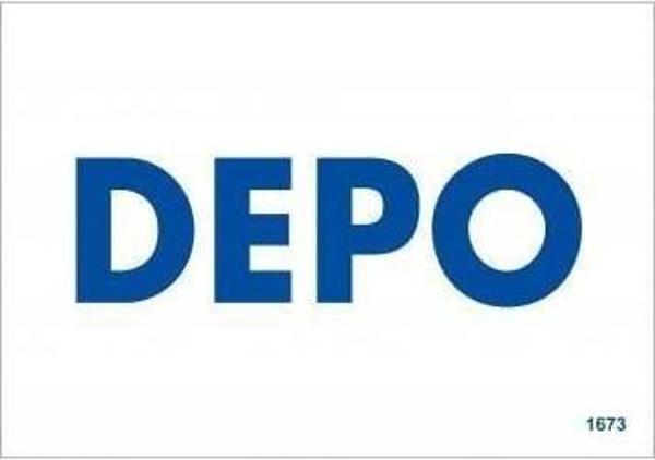 Depo Uyarı Levhası 17,5x25 KOD:1673 - Image 1