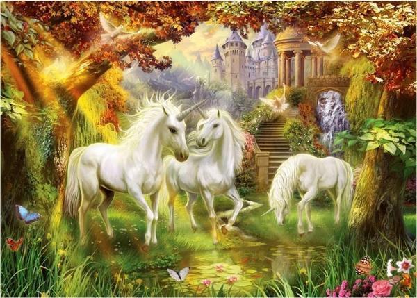 Ravensburger Puzzle 1000 Parça Ormanda Atlar 159925 - Image 1